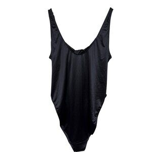 NEW Good American Women's Black One Piece Swimsuit Twisted Back Plus Size 4x 5x